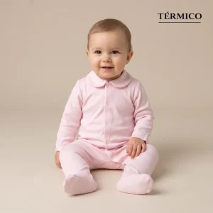 0710 PIJAMA PELELE ALGODÓN BEBÉ AFELFADO TÉRMICO ABIERTO DELANTE