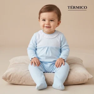 0711 PIJAMA PELELE ALGODÓN BEBÉ AFELFADO TÉRMICO ABIERTO DETRÁS