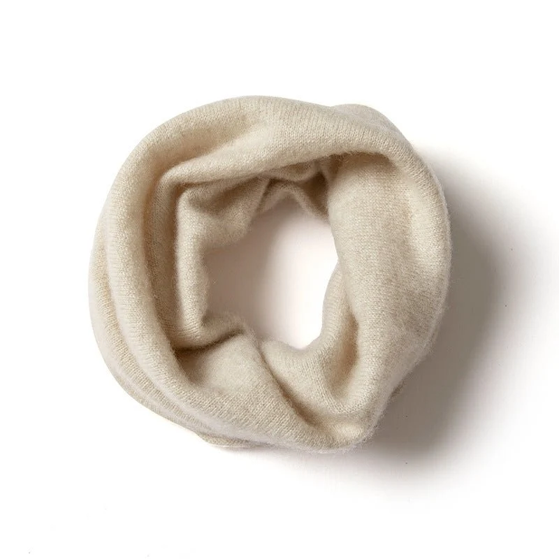 Bufanda infinita de cachemira 100% Polaina de cuello de cachemira Bufanda sin costuras - Imagen 4