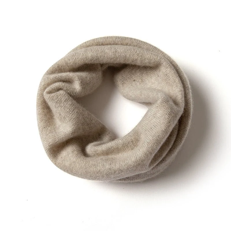 Bufanda infinita de cachemira 100% Polaina de cuello de cachemira Bufanda sin costuras