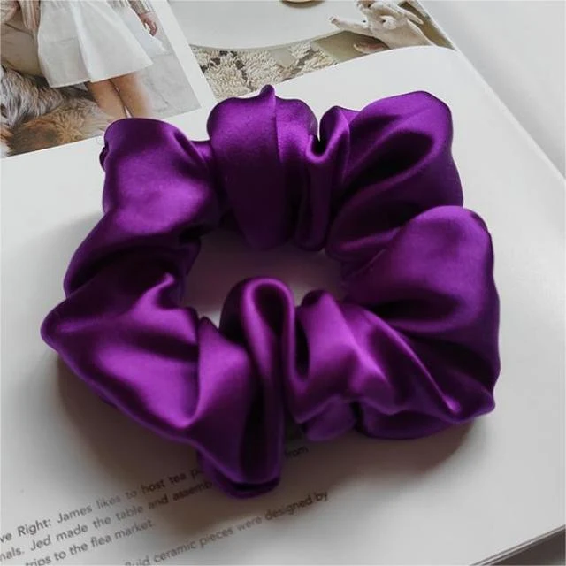 Gomas para el pelo de seda de morera pura, 30 gomas para el pelo de seda momme para dormir & Peinado - Imagen 9