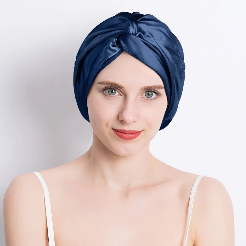 Gorro de dormir 100% seda morera para mujer Turbante de seda pura - Imagen 6