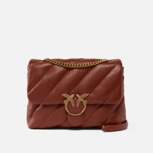 Pinko bolso big love bag puff marron