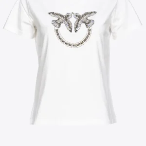 Pinko caiseta con bordado Love Birds