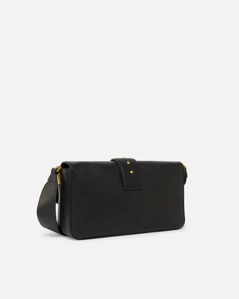 Pinko bolso hombro desestructurado piel love bag negro - Imagen 3