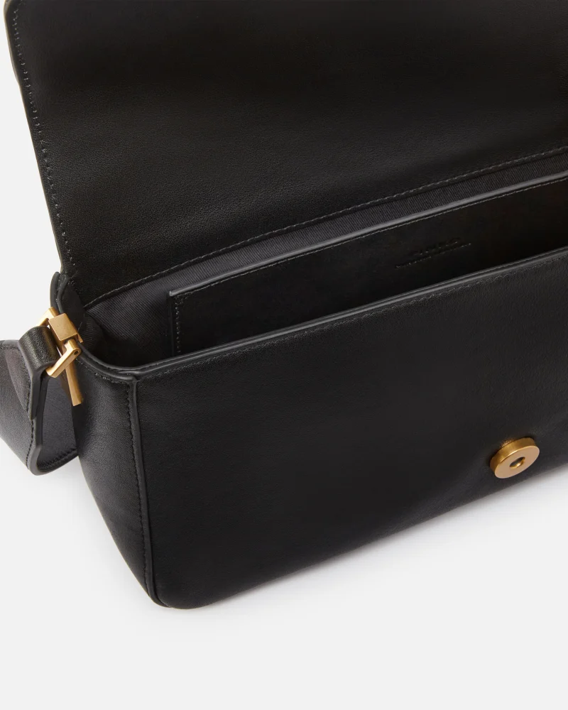 Pinko bolso hombro desestructurado piel love bag negro - Imagen 5