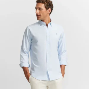 Silbon camisa sport oxford celeste