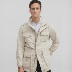Silbon chaqueta military beige medio
