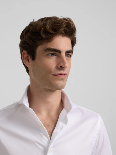 Silbon camisa vestir blanca puño simple easy iron - Imagen 4