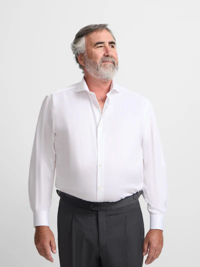 Silbon camisa vestir blanca puño simple easy iron - Imagen 7