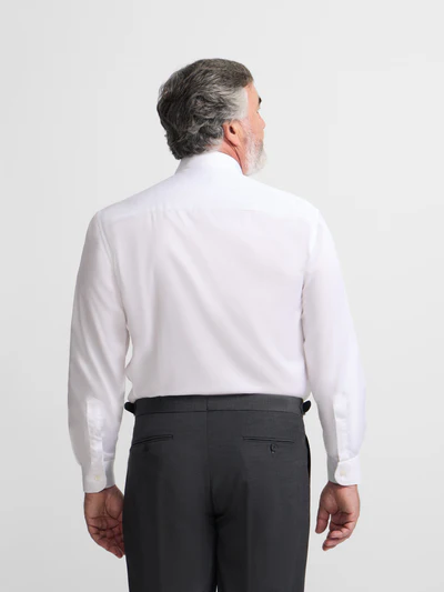 Silbon camisa vestir blanca puño simple easy iron - Imagen 8