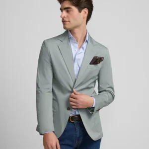 Silbon americana casual verde gris