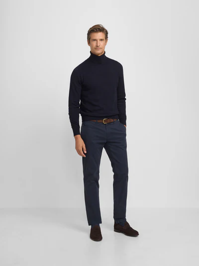 Silbon pantalon chino casual azul marino