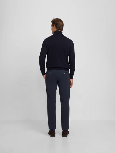 Silbon pantalon chino casual azul marino - Imagen 6