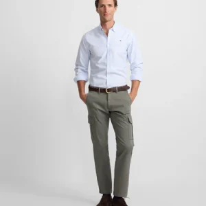 Silbon pantalon cargo casual verde
