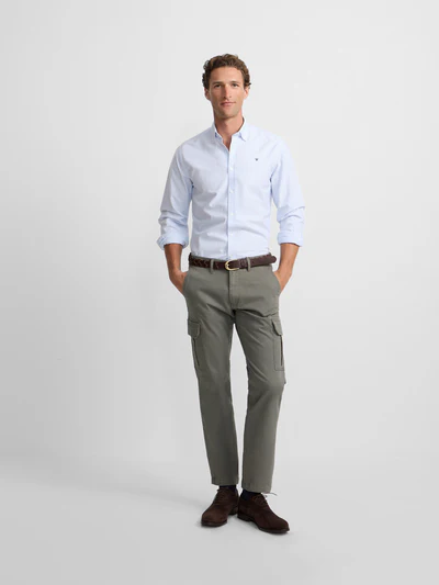 Silbon pantalon cargo casual verde