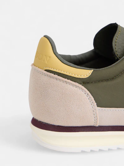 Silbon zapatilla vintage verde beige - Imagen 4