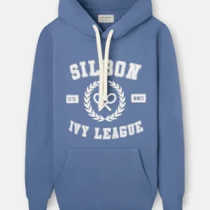 Silbon sudadera hoddie ivi league azul indigo