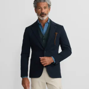 Silbon americana casual azul marino