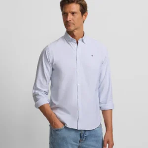 Silbon camisa soprt oxford raqueta rayas navy