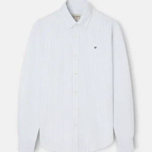 Silbon camisa sport oxford raqueta raya ancha verde