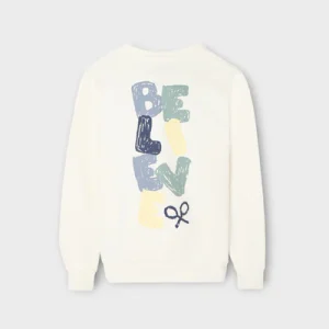 Silbon sudadera kids belive crema