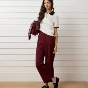 Silbon pantalon vestir marinero burdeos