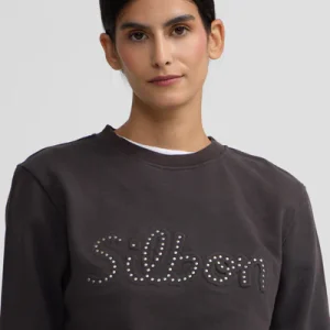 Silbon sudadera woman silbon tachas negra