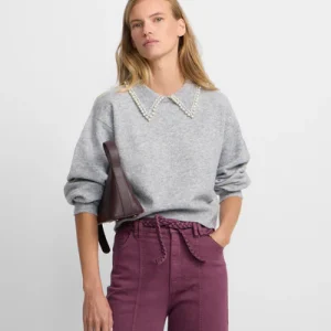 Silbon jersey cuello polo gris