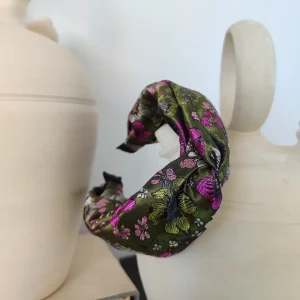 Diadema floral verde
