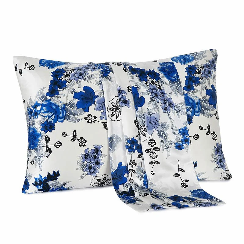 19 Momme Funda de almohada de seda para ama de casa Cremallera oculta Estampados florales variados - Imagen 6