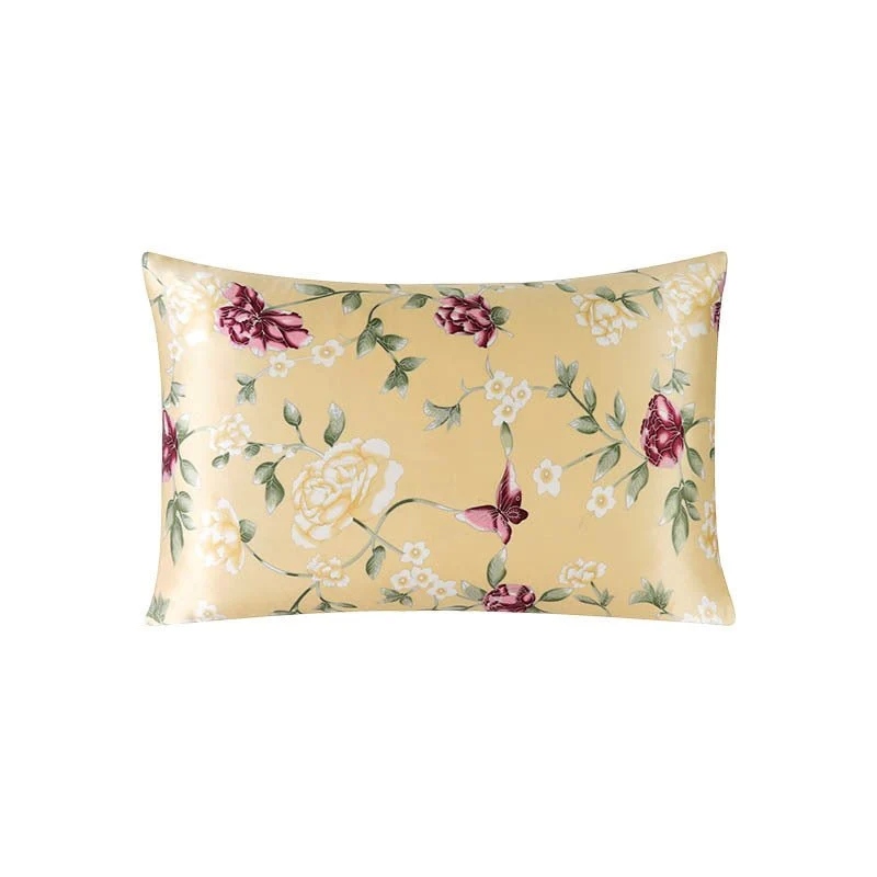 19 Momme Funda de almohada de seda para ama de casa Cremallera oculta Estampados florales variados - Imagen 8