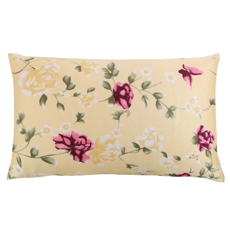 19 Momme Funda de almohada de seda para ama de casa Fundas de almohada de seda con estampado floral y cremallera oculta - Imagen 9