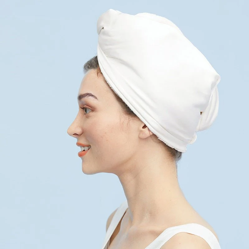 Capa de cabello seco de seda 100% Mulberry Terry Capazón para el cabello forrado - Imagen 3