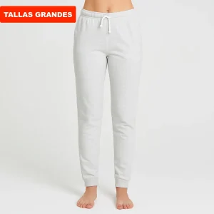 PANTALÓN DE PIJAMA DE MUJER GRIS CLARO – TALLAS GRANDES