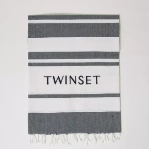 Twinset toalla de playa con logotipo