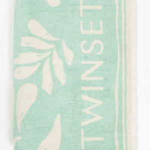 Twinset toalla palmeras verde