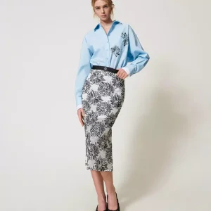 Twinset falda midi con lentejuelas