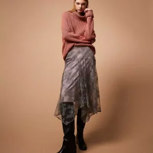 Twinset falda larga de encaje