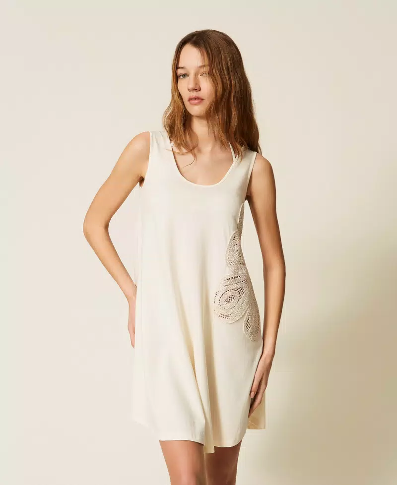 Twinset maxitop con bordado de ganchillo - Imagen 2