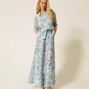 Twinset pantalon palazzo de flores