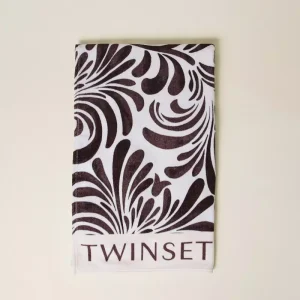 Twinset toalla de playa de rizo con estampado