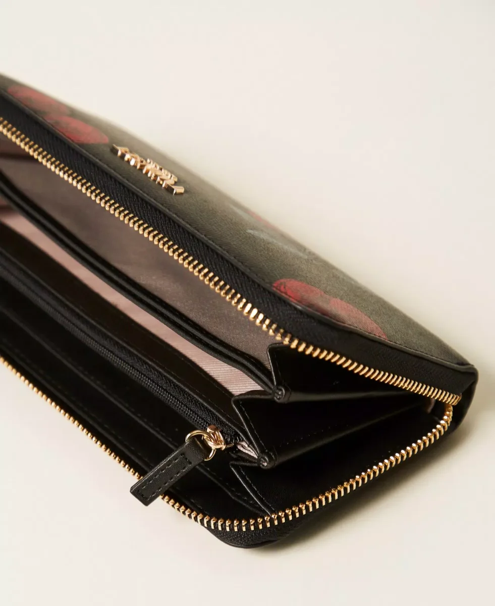 Twinset cartera con cremallera y estampado de cerezas - Imagen 4