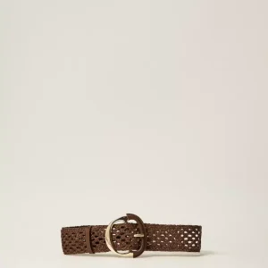 Twinset cinturon entrelazado y maxihebilla