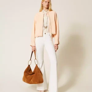 Twinset chaqueta bomber con mangas tipo kimono