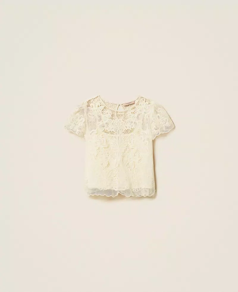 Twinset blusa de muselina con bordado - Imagen 7