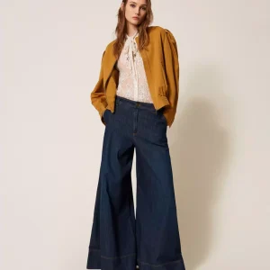 Twinset vaqueros palazzo con costuras