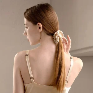3 PCS Flower Silk Hair Scrunchies for Women