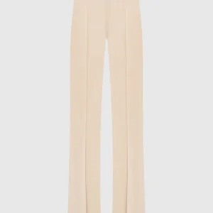 Twinset pantalon acampanado de viscosa elastica