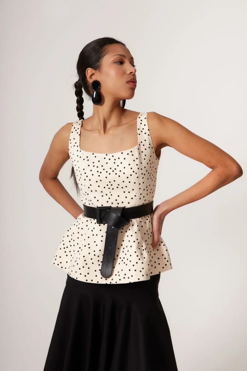Coosy top mika lunares crudo